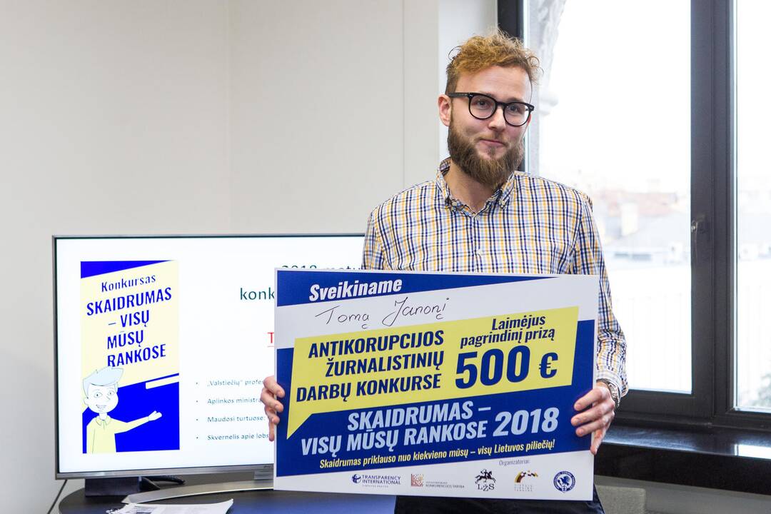 Žurnalistinių darbų konkurso „Skaidrumas – visų mūsų rankose 2018“ apdovanojimai