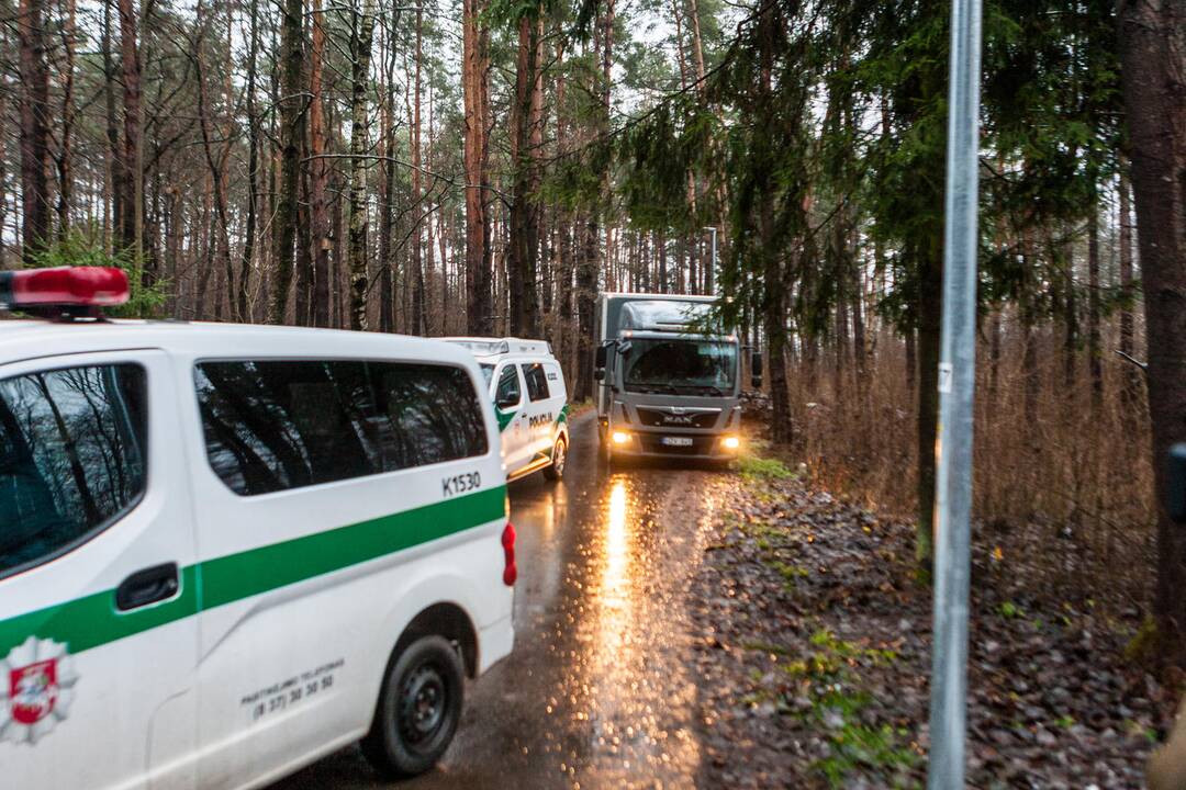 Dėl sprogmens Kleboniškio miške – tarnybų sujudimas