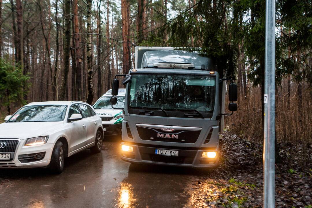 Dėl sprogmens Kleboniškio miške – tarnybų sujudimas