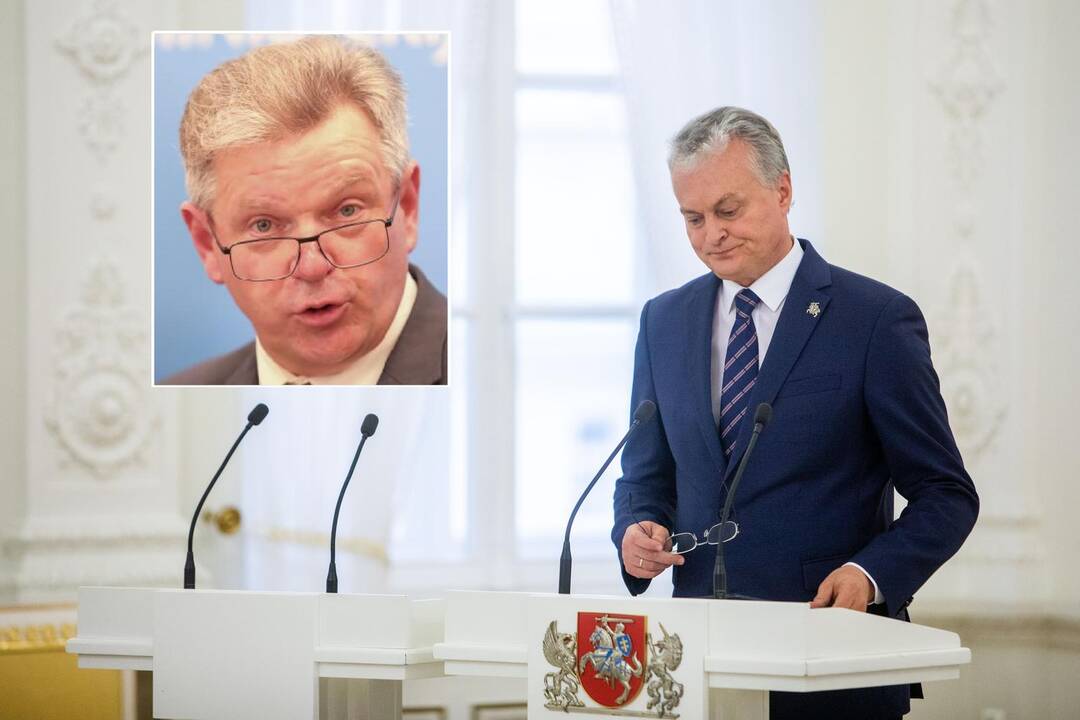 Jaroslavas Narkevičius (kairėje) ir Gitanas Nausėda (dešinėje)