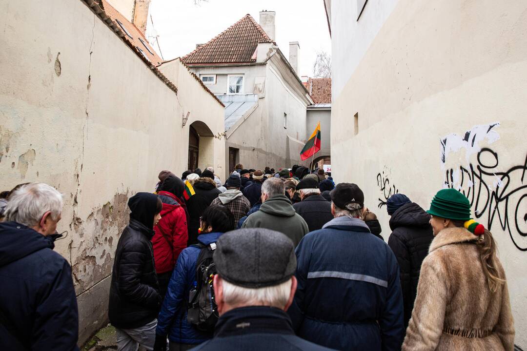 Trijų Baltijos valstybių vėliavų pakėlimo ceremonija S. Daukanto aikštėje