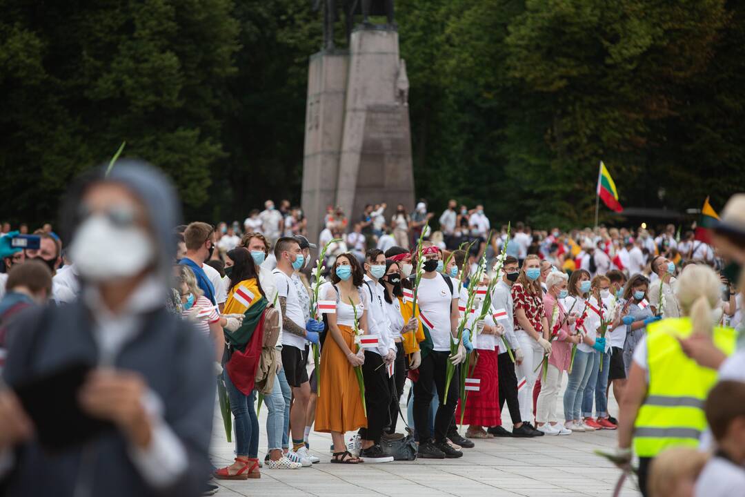 „Laisvės kelio“ dalyviai susirinko nuo Katedros aikštės iki Medininkų memorialo