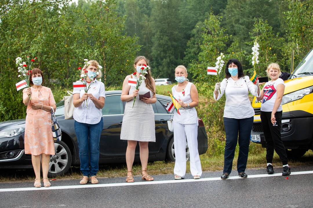 „Laisvės kelio“ dalyviai susirinko nuo Katedros aikštės iki Medininkų memorialo