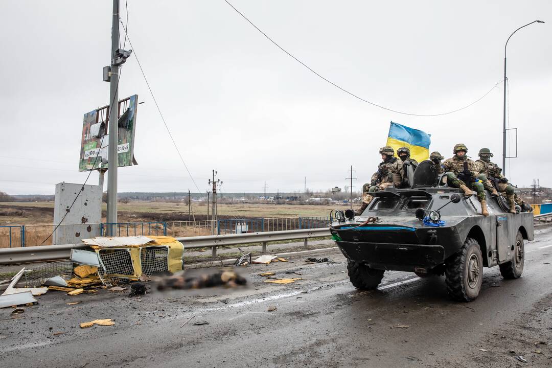 Ukrainos pajėgos vėl kontroliuoja Pripetę ir sienos su Baltarusija ruožą