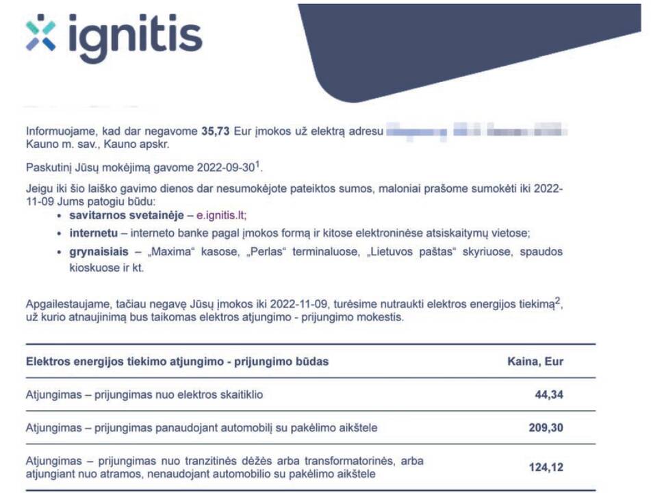 Pozicija: „Igničio“ ir ESO atstovų tvirtinimu, dažniausia problemų priežastis – nedeklaruoti skaitiklių parodymai.