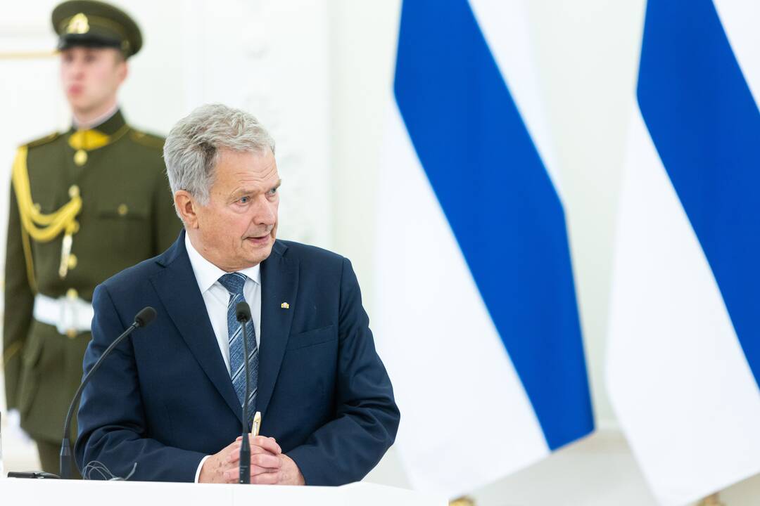 Oficialus Suomijos prezidento S. Niinisto sutikimas prezidentūroje