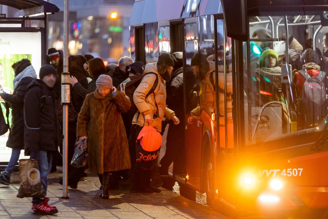 Vilniuje – viešojo transporto vairuotojų streikas