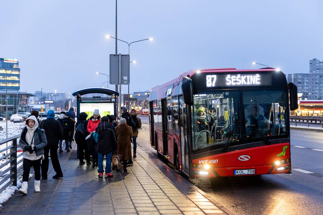 Vilniuje – viešojo transporto vairuotojų streikas