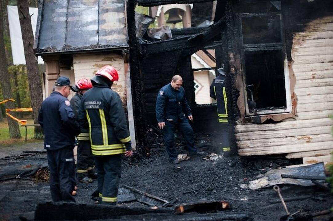 Treniruotės: prie beveik visų Kauno bažnyčių pastaraisiais metais buvo surengtos ugniagesių gelbėtojų pratybos.