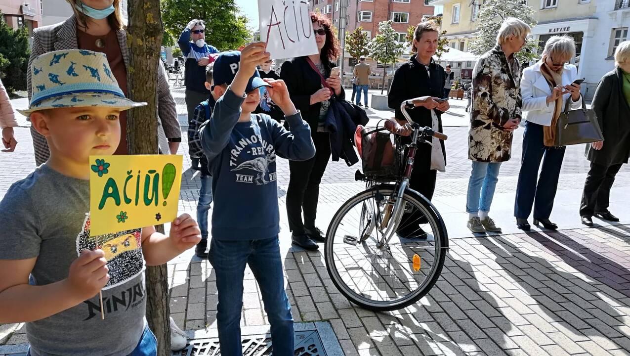Klaipėda prisijungė prie akcijos „Ačiū, Lietuva!“