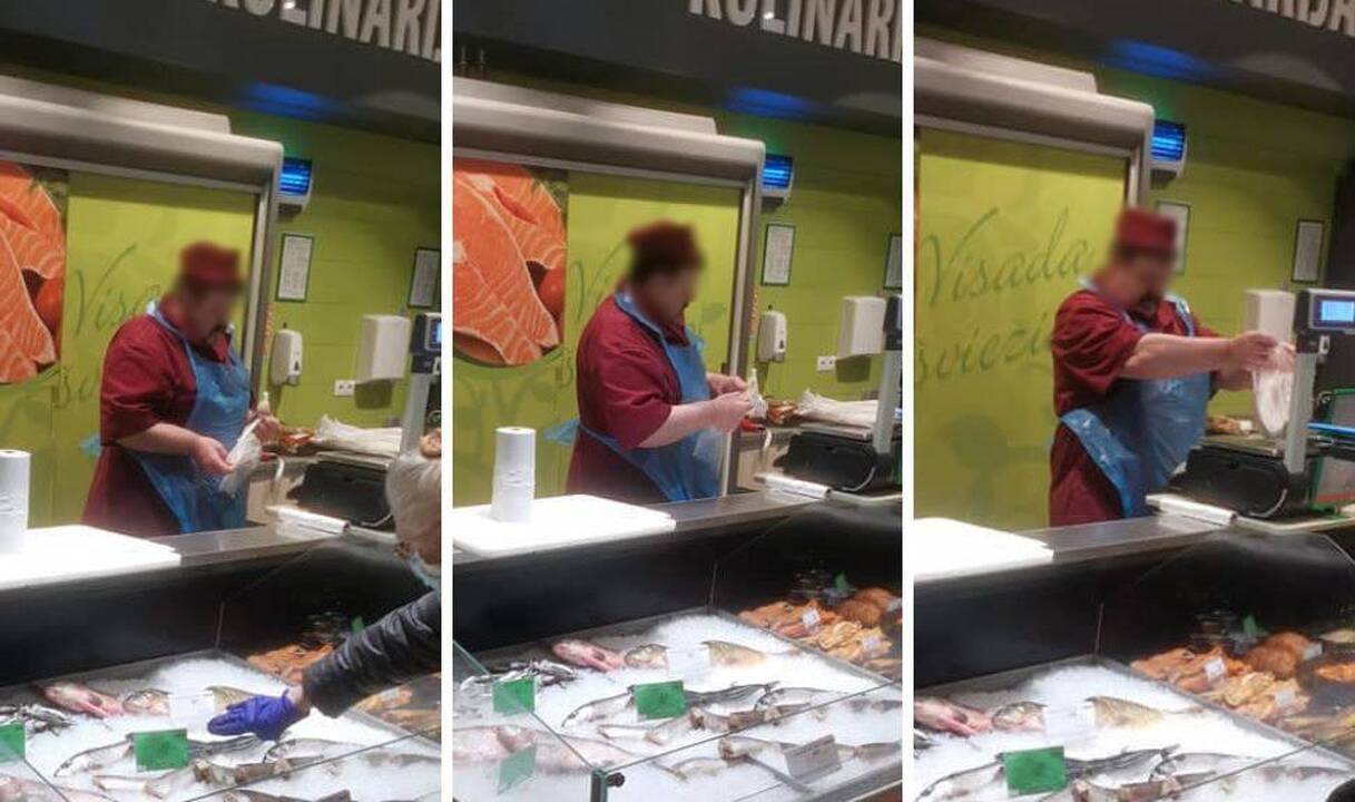 Aiktelėjo iš nuostabos: „Norfoje“ – pardavėjas be apsaugos priemonių