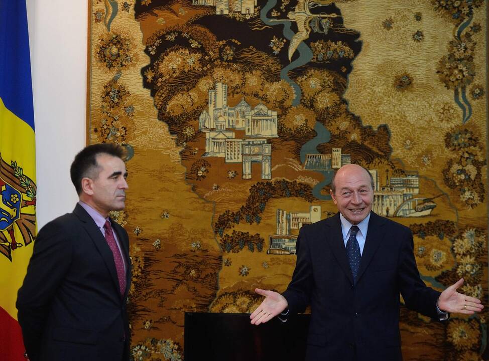 Traianas Basescu (dešinėje)
