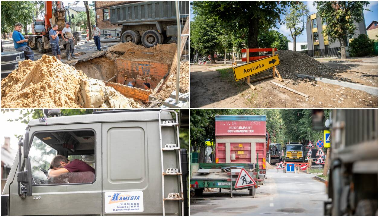 Veltui: gyventojai stebisi, kad gatvėje jau keli mėnesiai išrikiuota technika stovi be darbo.