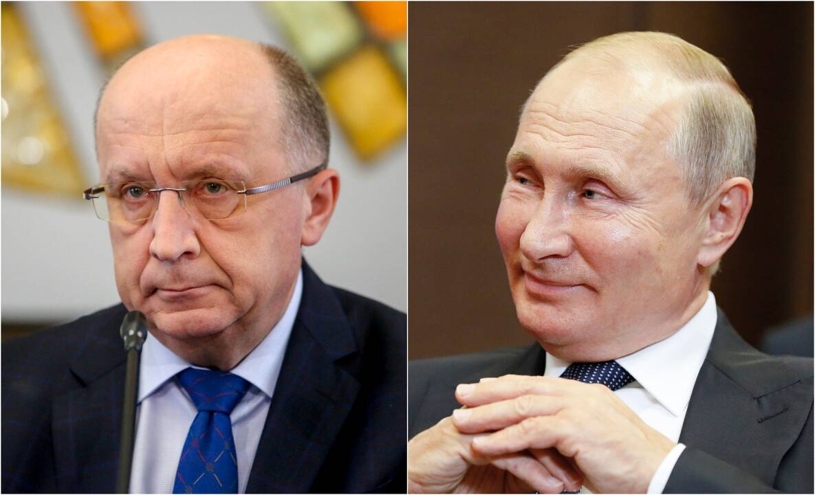 Iš kairės: Andrius Kubilius ir Vladimiras Putinas