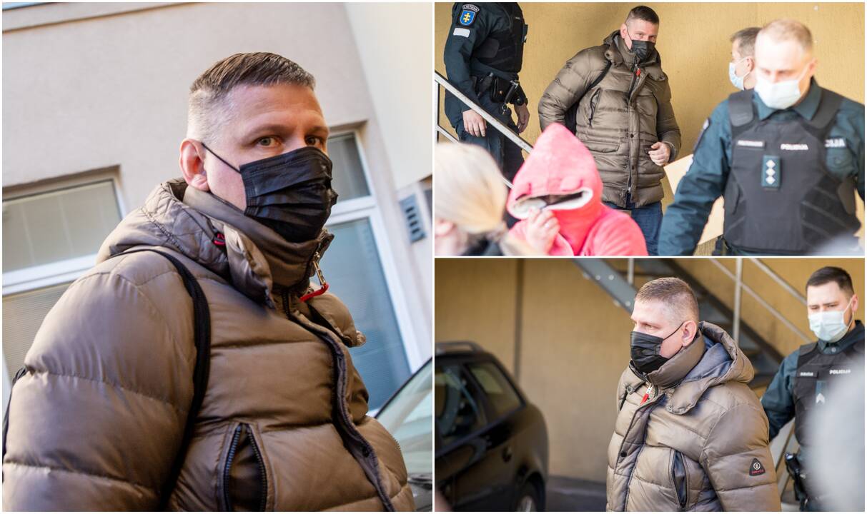 Kauno savivaldybės administracijos direktorius V. Šiliauskas vedamas į teismą
