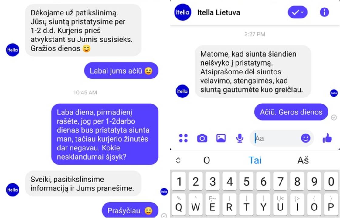 Nusivylė: siuntų tarnybos lėtapėdiškumas vieniems sugriovė Kalėdas, kitiems – gimtadienius.