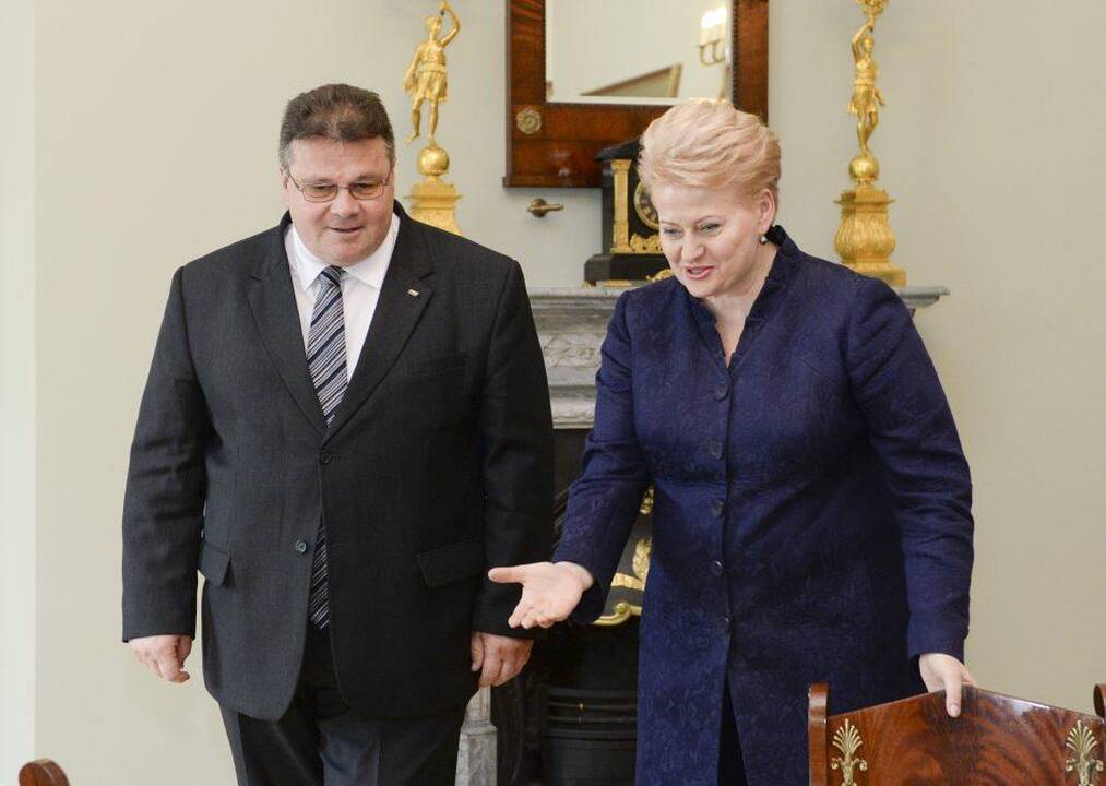 Linas Linkevičius ir Dalia Grybauskaitė