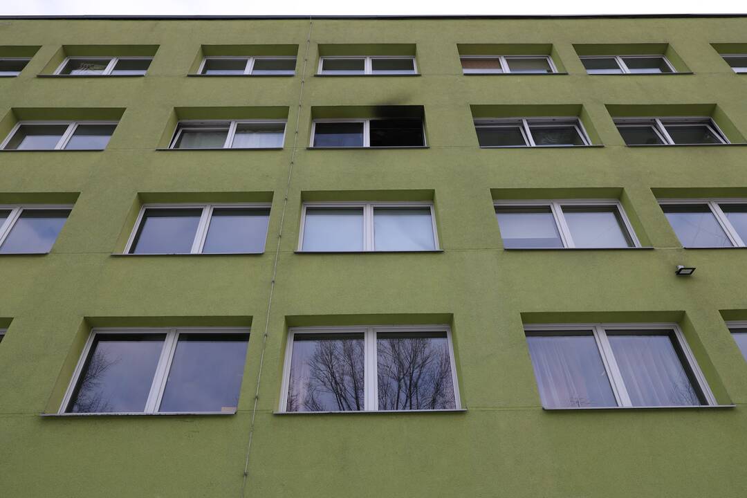 Gaisras Lietuvos inžinerijos kolegijos bendrabutyje