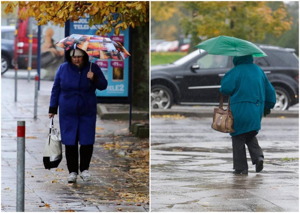 Orai: prireiks ir šiltesnių drabužių, ir skėčių