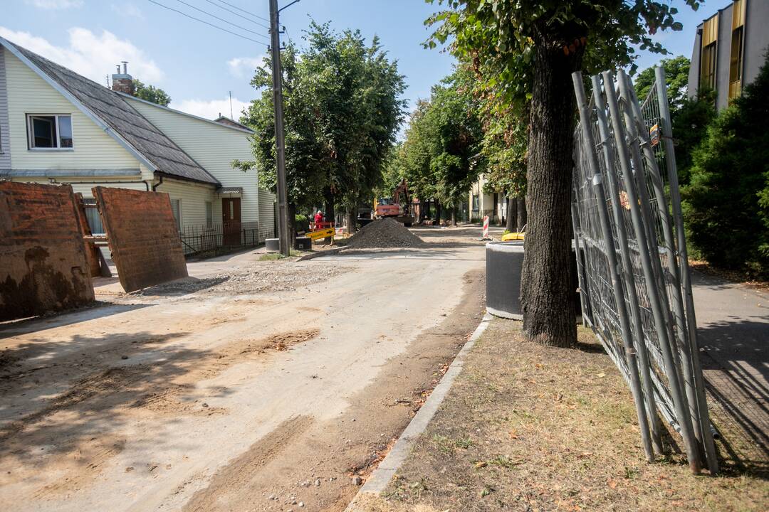 Veltui: gyventojai stebisi, kad gatvėje jau keli mėnesiai išrikiuota technika stovi be darbo.
