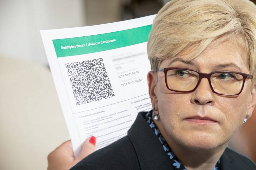 Premjerė: jeigu Vyriausybė matys poreikį grįžti galimybių pasui, taip ir bus padaryta