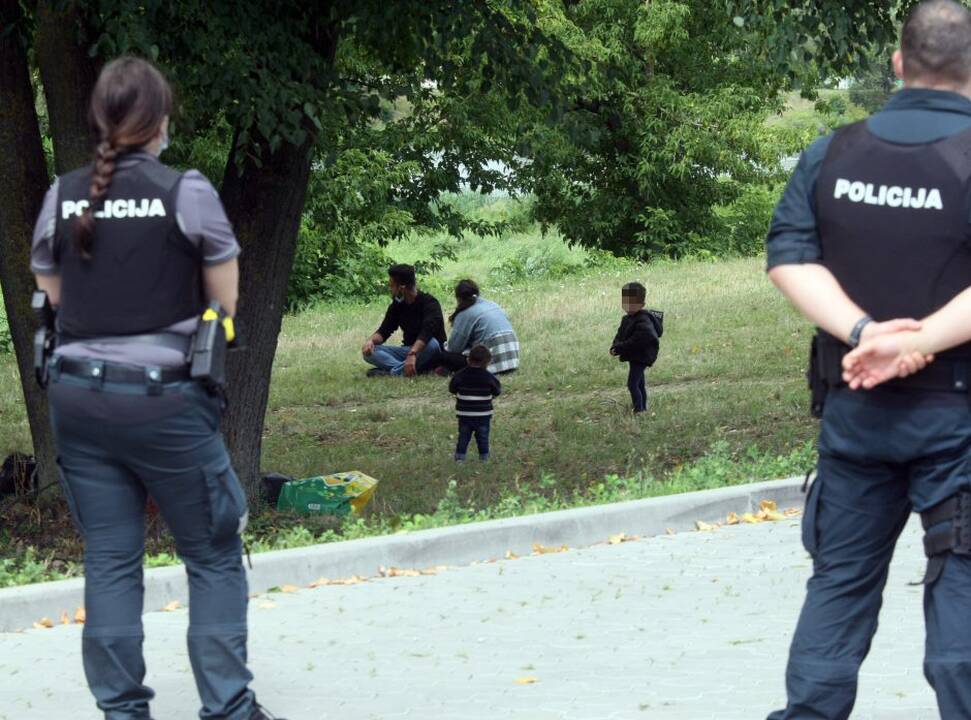 Kaune sulaikyti galimai nelegalūs imigrantai