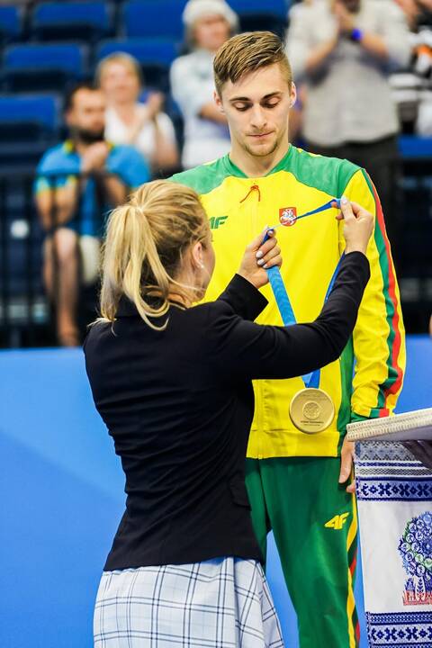 Gimnastas R.Tvorogalas Europos žaidynėse iškovojo auksą