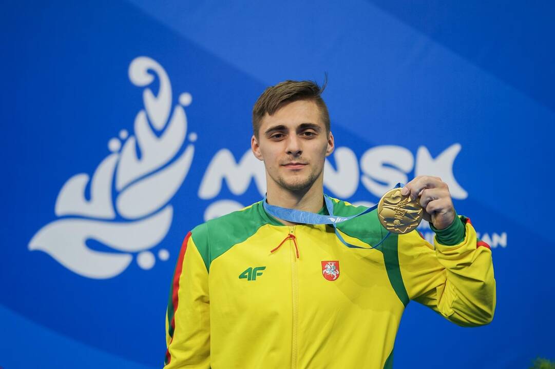 Gimnastas R.Tvorogalas Europos žaidynėse iškovojo auksą