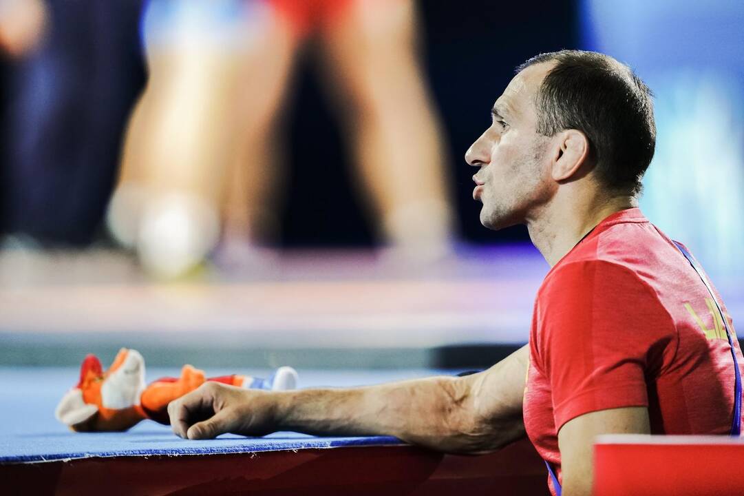 Gimnastas R.Tvorogalas Europos žaidynėse iškovojo auksą