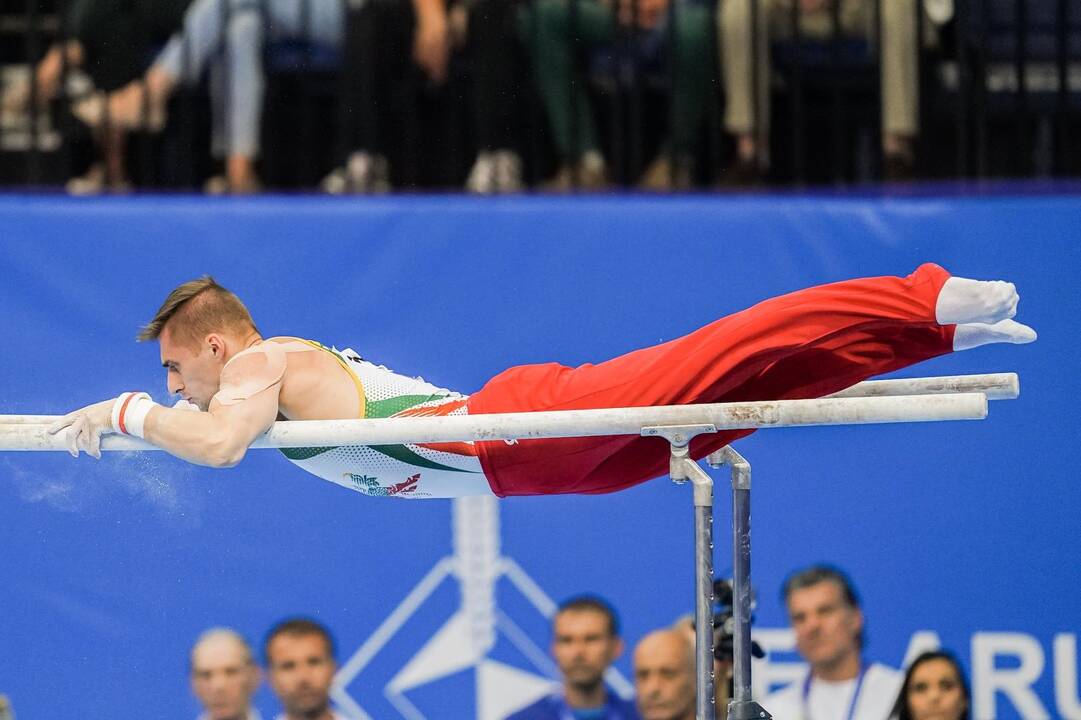 Gimnastas R.Tvorogalas Europos žaidynėse iškovojo auksą
