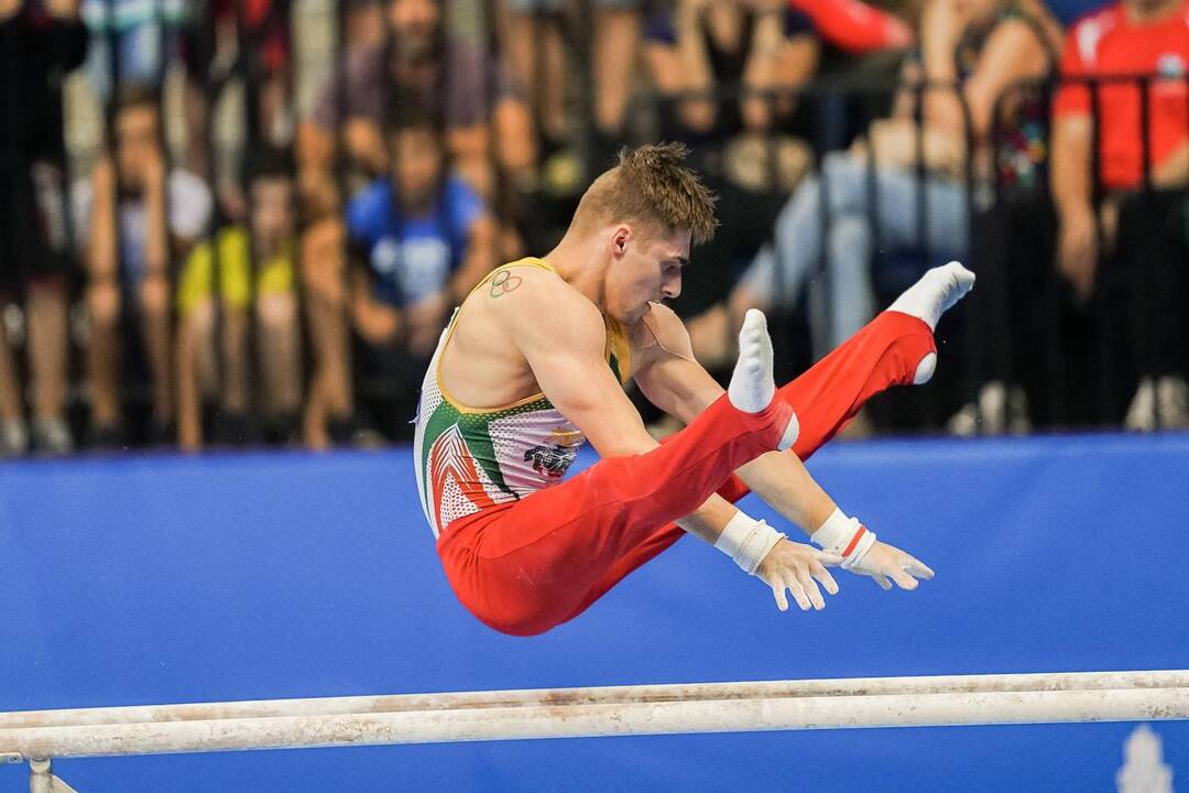 Gimnastas R.Tvorogalas Europos žaidynėse iškovojo auksą