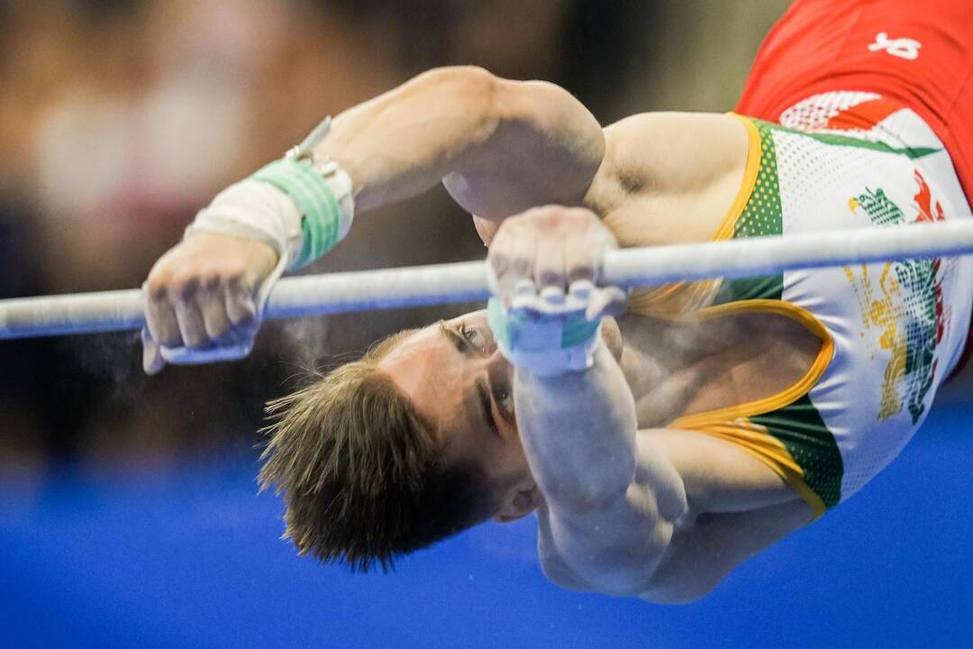 Gimnastas R.Tvorogalas Europos žaidynėse iškovojo auksą