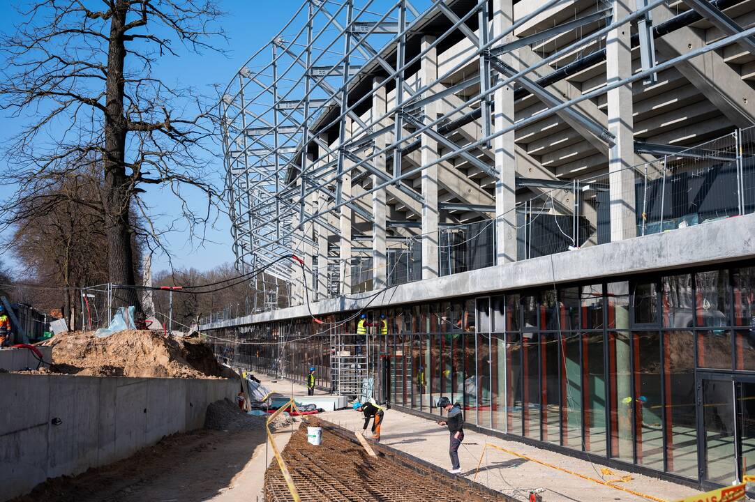 Procesas: Dariaus ir Girėno stadione jau atlikta apie 85 proc. darbų.