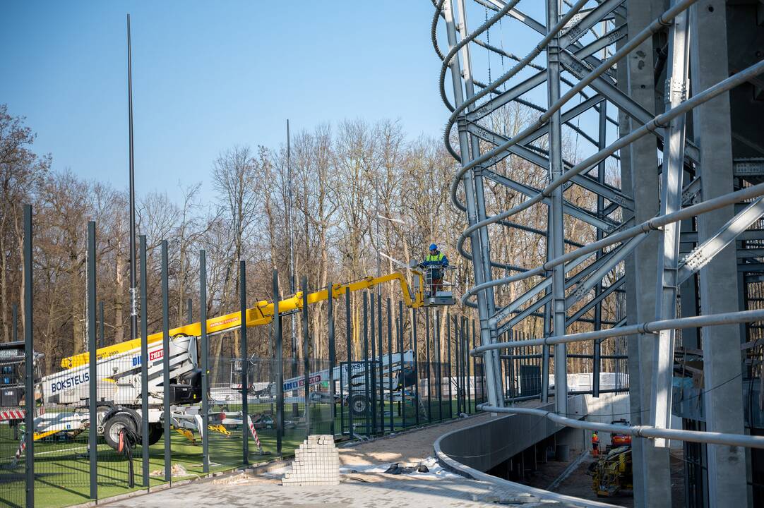 Procesas: Dariaus ir Girėno stadione jau atlikta apie 85 proc. darbų.