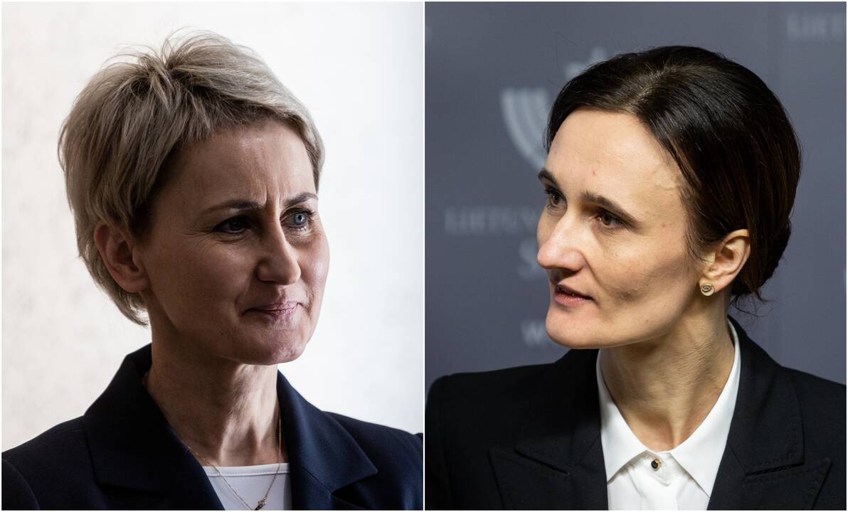 Nida Grunskienė (kairėje) ir Viktorija Čmilytė-Nielsen (dešinėje)