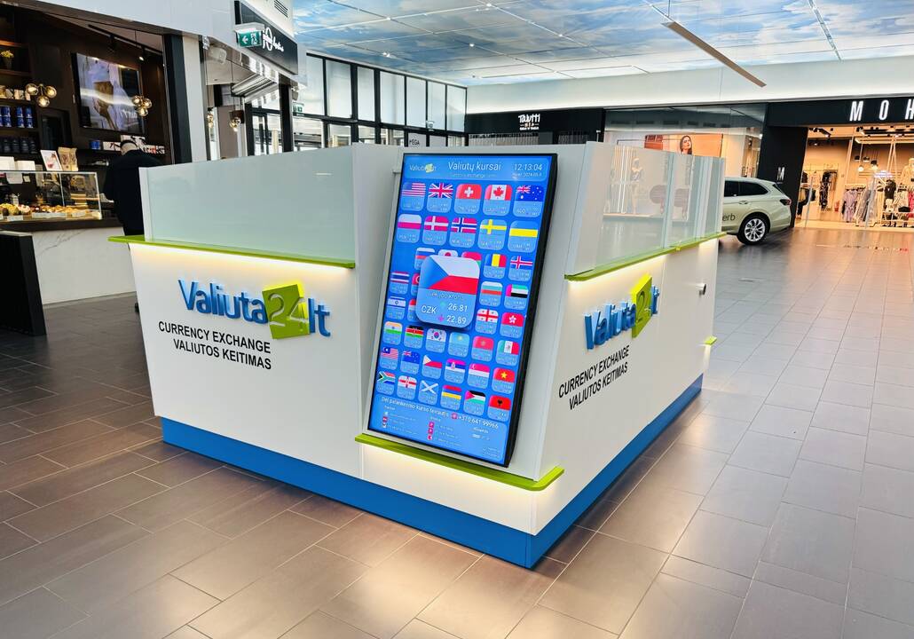 Patogu: „Valiuta24.lt“ naująjį valiutos keitimo punktą atidarė PLC „Mega“.