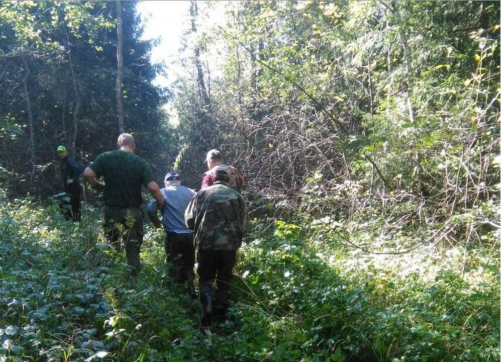Akmenės miške paklydęs grybautojas rastas po dviejų parų