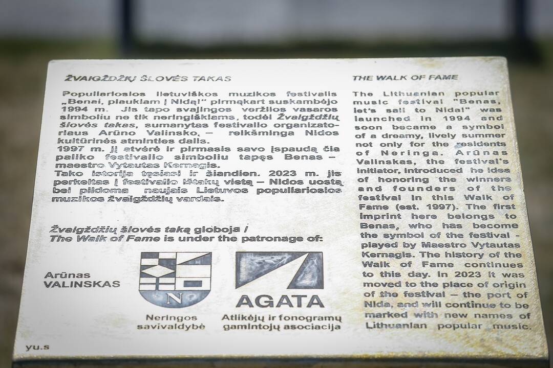 Neringoje atidarytas Šlovės takas