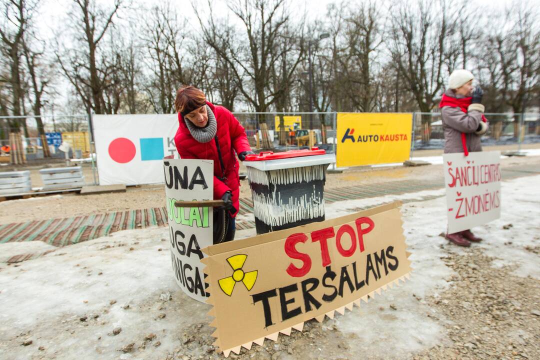 Šančių protestas dėl automobilių plovyklos