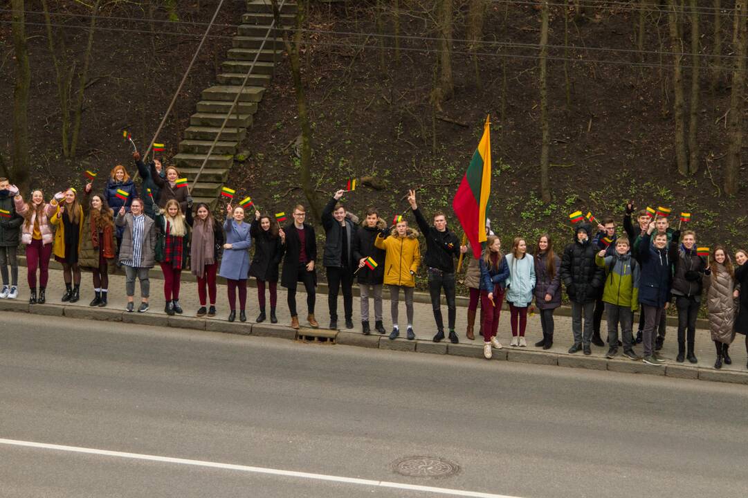 „Tautiška giesmė“ nuo Kauno kalvų