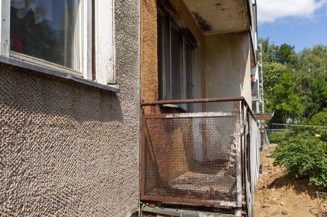 Kovo 11-osio gatvėje padegtas butas