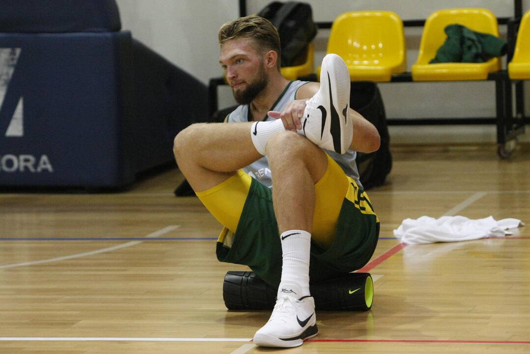 Krepšinio rinktinės treniruotė Palangoje