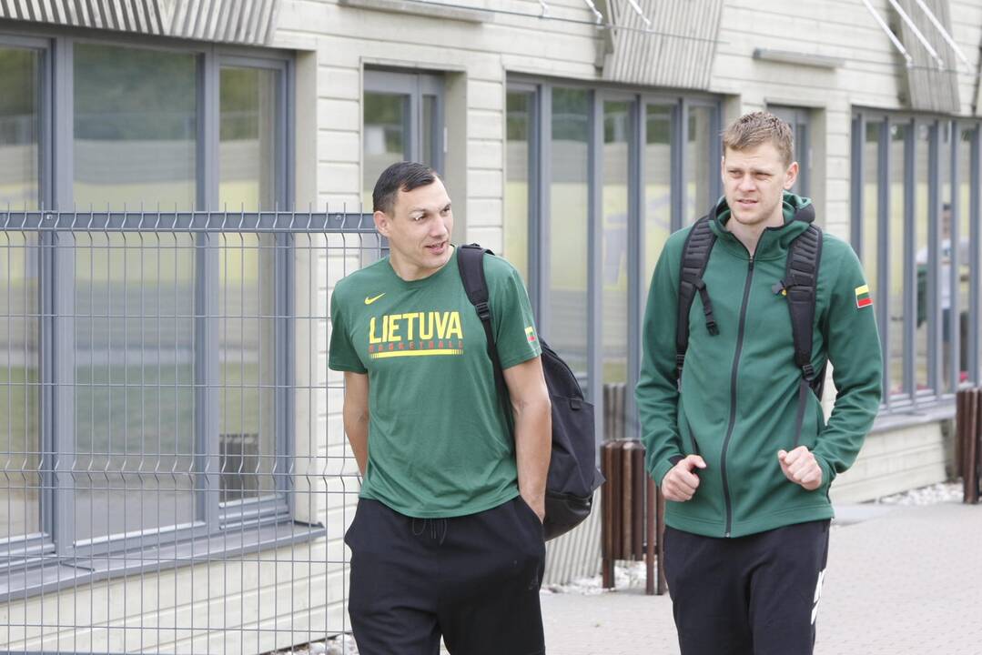 Krepšinio rinktinės treniruotė Palangoje