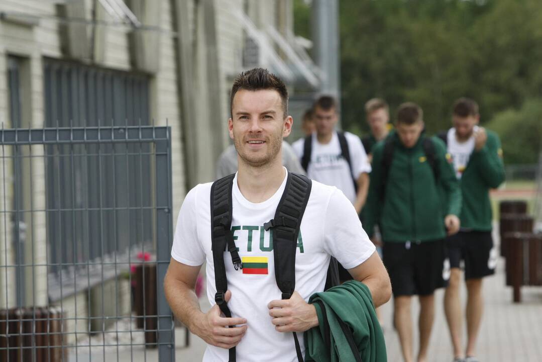 Krepšinio rinktinės treniruotė Palangoje