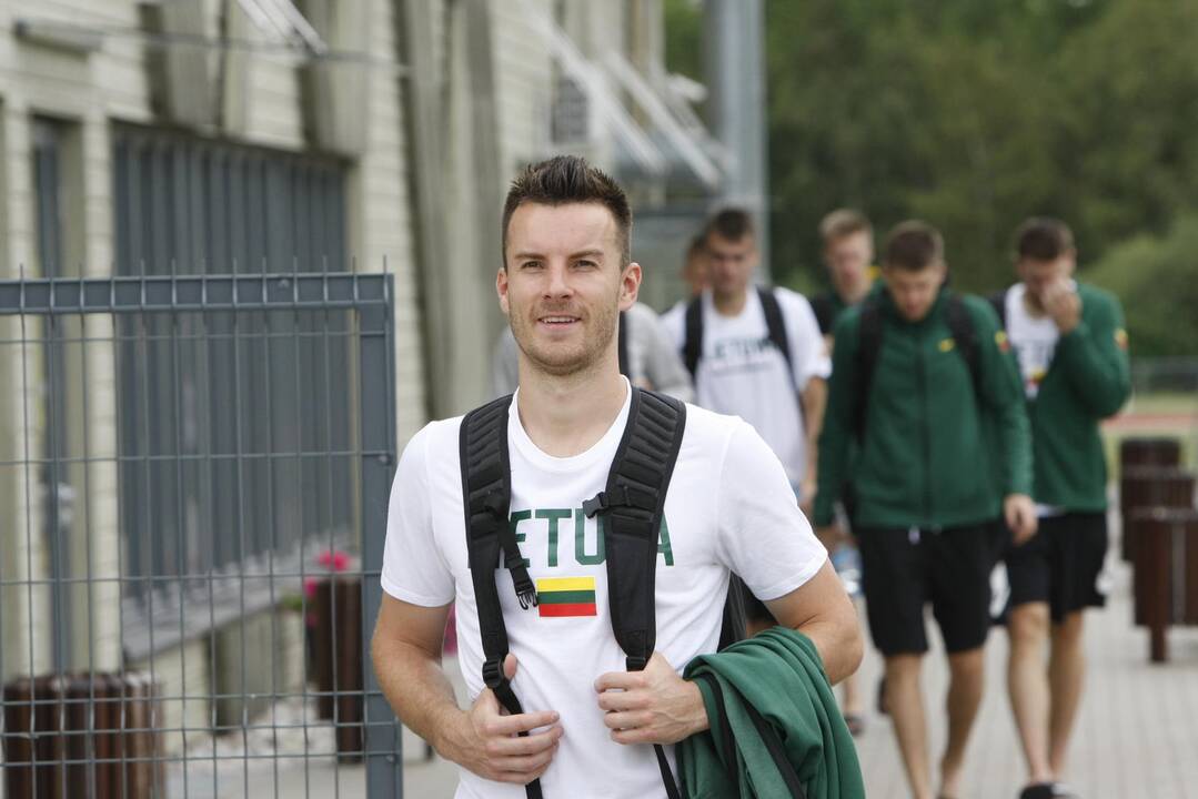 Krepšinio rinktinės treniruotė Palangoje