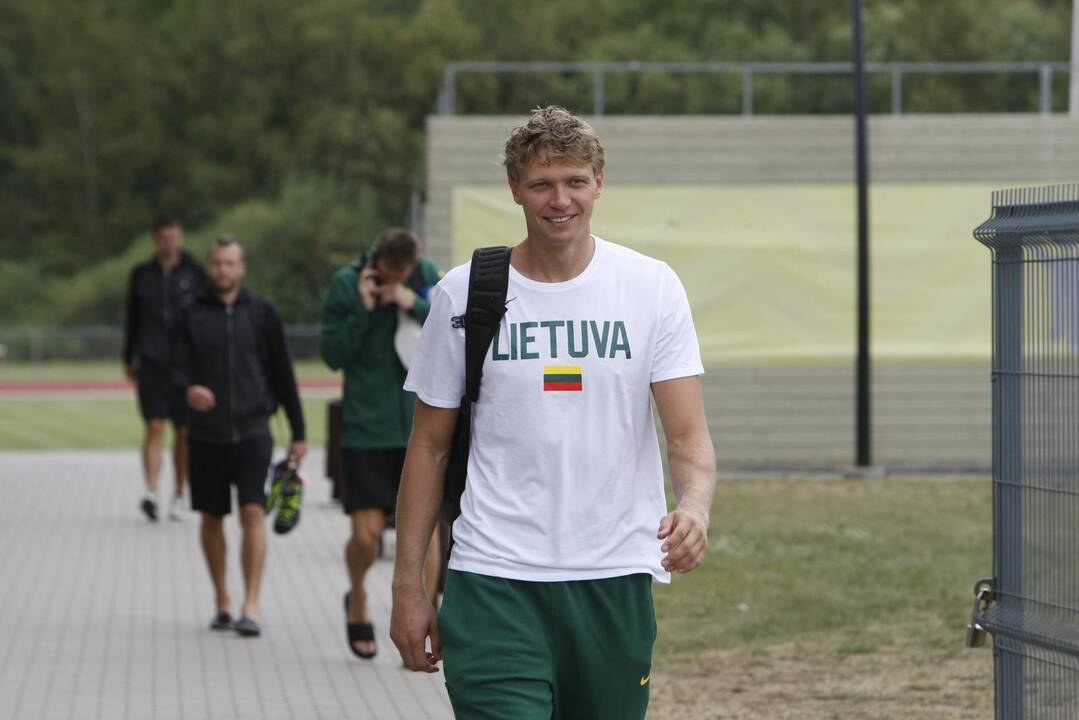 Krepšinio rinktinės treniruotė Palangoje