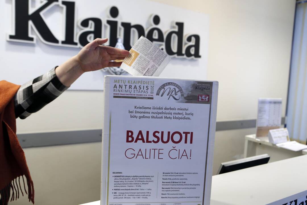 Galimybė: tradiciškai savo simpatijas galima išreikšti balsavimo lapelyje, iškirptame iš dienraščio. Vienas kuponas prilygsta dešimčiai balsų.