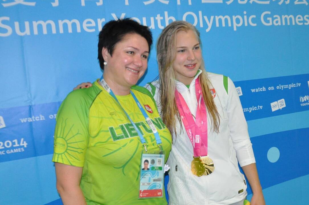 Daina Gudzinevičiūtė ir Rūta Meilutytė.