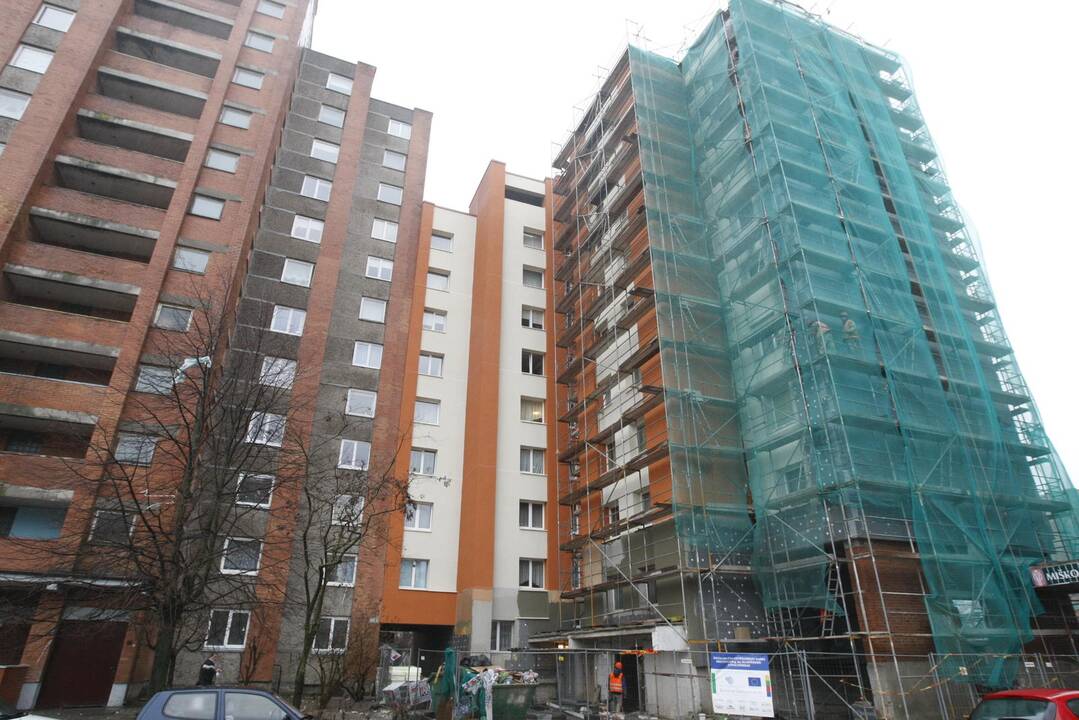 Klaipėdoje daugėja renovuojamų daugiabučių