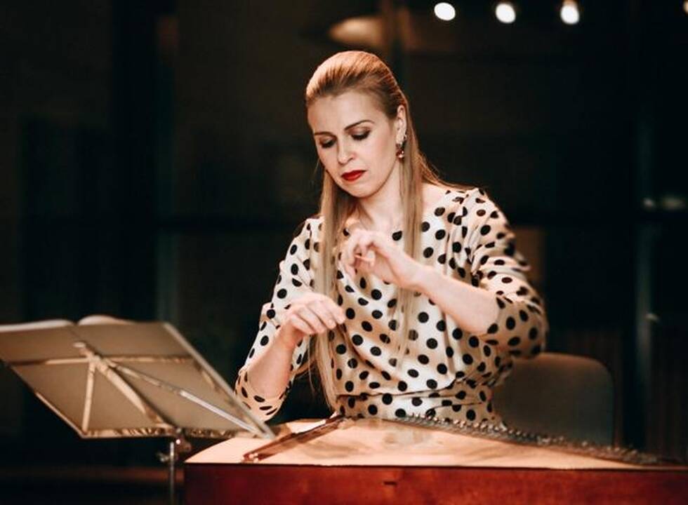 Kanklininkė A.Bružaitė.